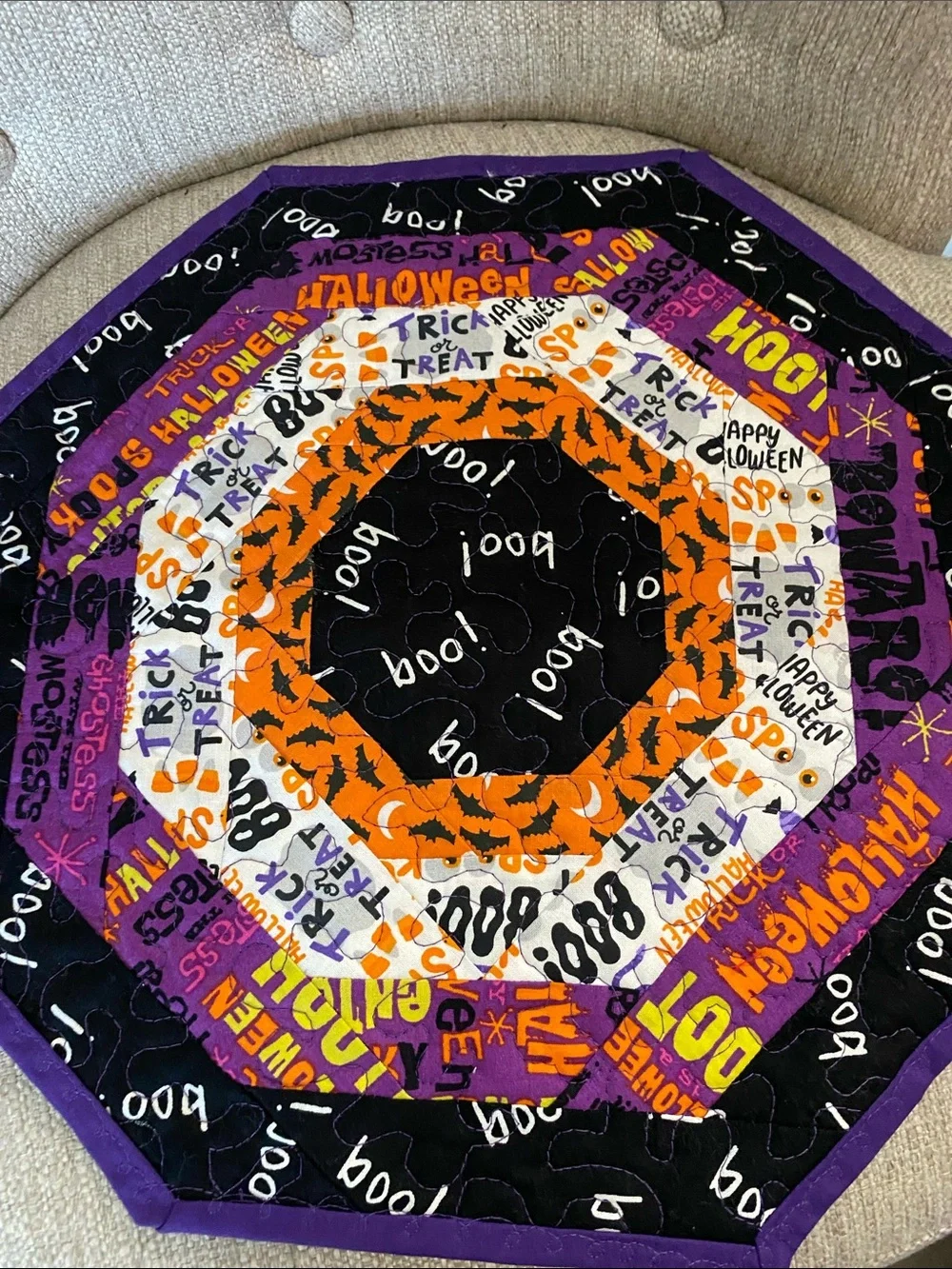 Halloween table runner